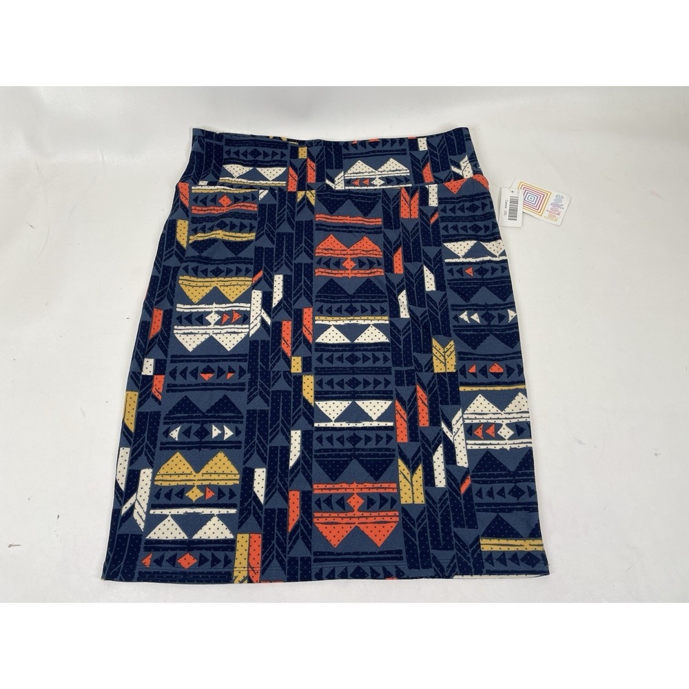 Lularoe Tribal Print Skirt Womens Size 2XL Multicolor NWT‎